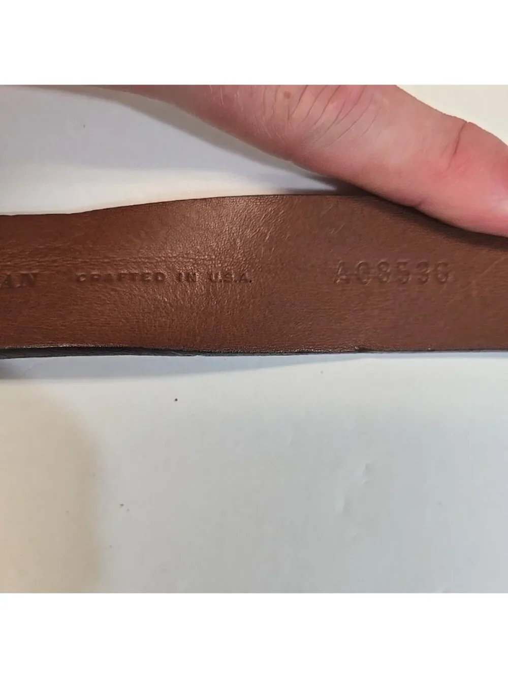 NWT Cole Haan Alquist Leather Belt Mens Size 40 Dark Brown Made in USA